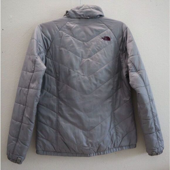 The North Face TB5M/TN5M Women’s Sz Small LT Gray Harway Full Zip Puffer Jacket - Picture 2 of 9